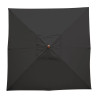 Parasol Vierkant Zwart - L 2500mm - Bolero