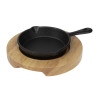 Light wood support for mini casserole and mini pan - Olympia - Fourniresto