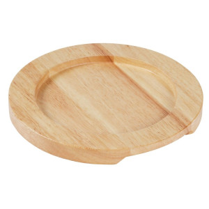 Ondersteuning van licht hout voor ronde gietijzeren pan met oren - Ø210mm - Olympia - Fourniresto