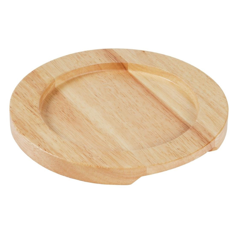 Ondersteuning van licht hout voor ronde gietijzeren pan met oren - Ø210mm - Olympia - Fourniresto