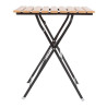 Square bistro table in wood effect - 600mm - Bolero - Fourniresto