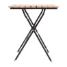 Square bistro table in wood effect - 600mm - Bolero - Fourniresto