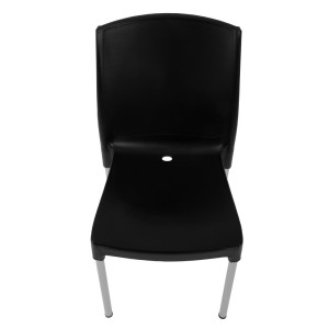 Chaises bistro empilables noires - Lot de 4 - Bolero