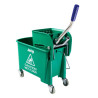 Emmer met wringer groen Kentucky - 20L - Jantex - Fourniresto