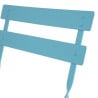 Chaises de terrasse en acier - bleu turquoise - Lot de 2 - Bolero - Fourniresto