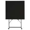 Square Black Steel Terrace Table - 600 mm - Bolero - Fourniresto