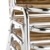Bistrostoelen essen en aluminium - Set van 4 - Bolero - Fourniresto