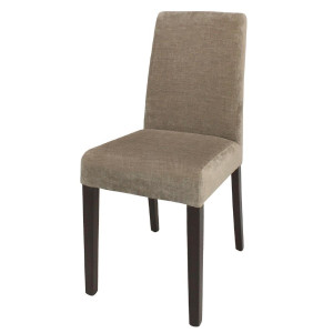 Chaises beige avec assise en tissu - Bolero - Fourniresto