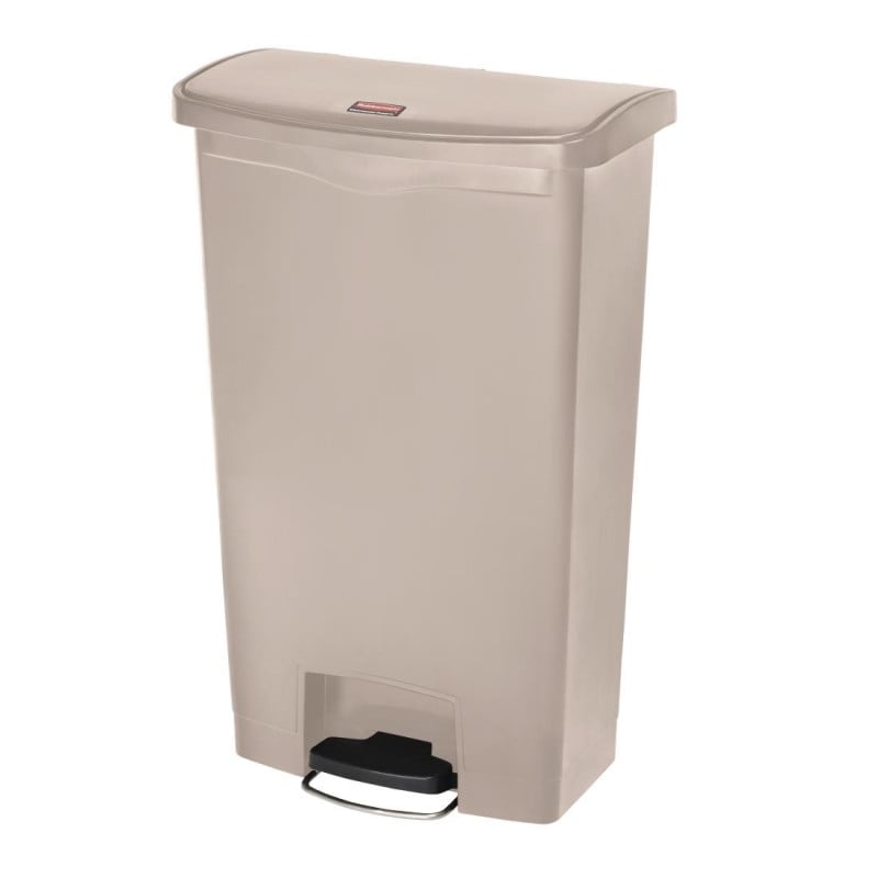 Prullenbak met pedaal Slim Jim Beige - 68L - Rubbermaid