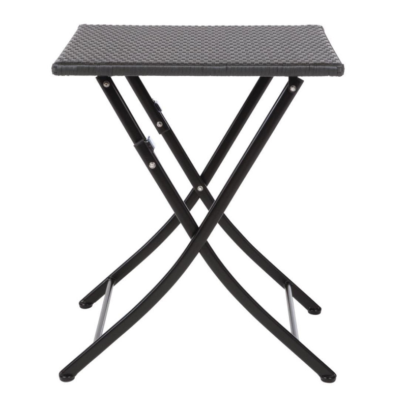 Vierkante inklapbare rieten tafel - 600mm - Bolero - Fourniresto