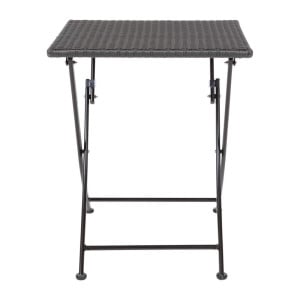 Folding square rattan table - 600mm - Bolero - Fourniresto