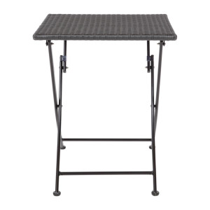 Vierkante inklapbare rieten tafel - 600mm - Bolero - Fourniresto