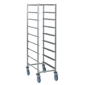 Trolley for Stainless Steel Dish Racks - 8 Levels - Tournus