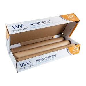 Bakpapier - L 50 m x B 450 mm - Set van 3 - Wrapmaster