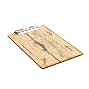 Light wood effect A5 menu holder - Olympia - Fourniresto