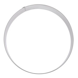 Cirkelvormige roestvrijstalen moussevorm 200 x 45mm - De Buyer - Fourniresto