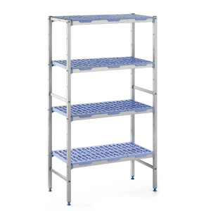 Stellingkast Modulair 4 Niveaus - B 1694 x D 400 mm - Tournus