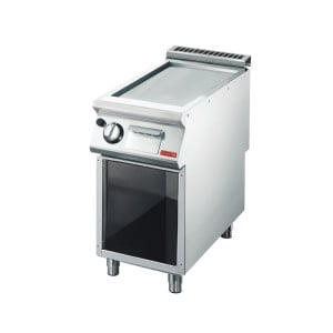 Plancha Gas 700 mm - Gladde plaat roestvrij staal