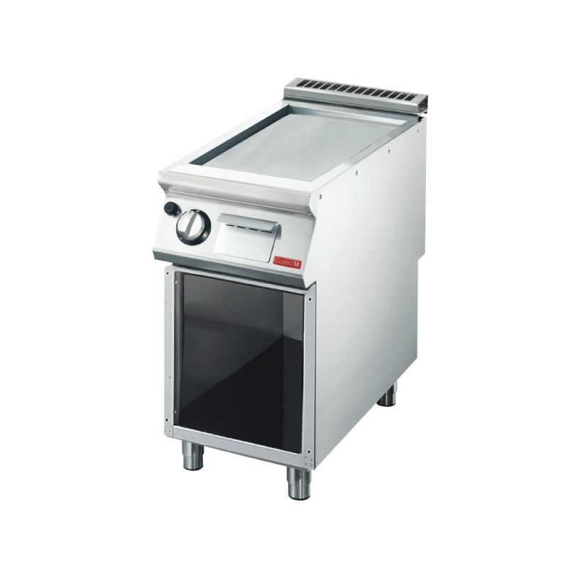 Plancha Gas 700 mm - Gladde plaat roestvrij staal