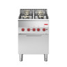 Fourneau 4 Vuren Gas Op Elektrische Convectieoven GN 2/3 600 - Gastro M