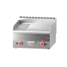 Plancha Gas Plaat Half Glad Half Geribbeld- L 600 x P 600mm - Gastro M