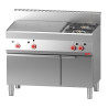 Plaque Coup De Feu Gas 650 en 2 Sterke Vuren Op Gasoven en Gesloten Kast 650 - Gastro M