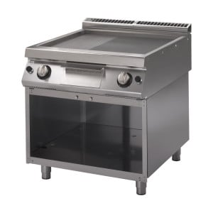 Gasgrill 700 Mit Platte 2/3 Glatt 1/3 Gerillt - Gastro M