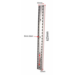 Regal aus Edelstahl für Wandregale - L 600mm - Gastro M