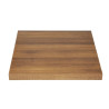 Square Table Top Oak Wood Effect - L 600mm - Bolero