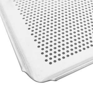Perforated Aluminum Pastry Plate - L 600 x D 400 mm - Schneider