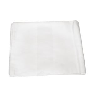 White tablecloth with satin band 910 x 910mm - Mitre Luxury - Fourniresto