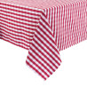 Rode geruite vierkante tafelkleed van polyester 1780 x 1780mm - Mitre Essentials - Fourniresto