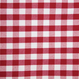 Rode geruite vierkante tafelkleed van polyester 1780 x 1780mm - Mitre Essentials - Fourniresto
