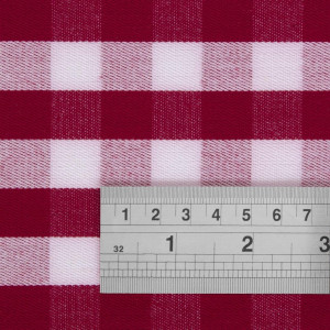Rode geruite vierkante tafelkleed van polyester 1780 x 1780mm - Mitre Essentials - Fourniresto