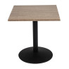 Plateau De Table Carré Effet Bois Vieilli - L 700 x P 700mm - Bolero