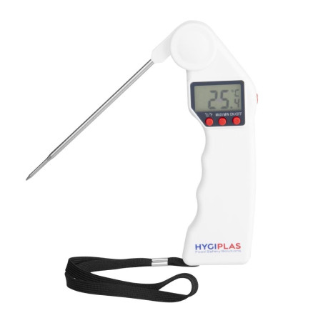 Folding Easytemp White Probe Thermometer - Hygiplas - Fourniresto