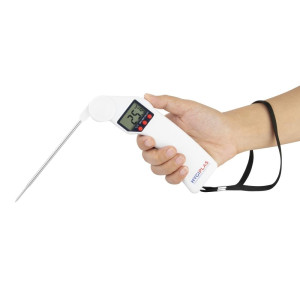 Thermometer met opvouwbare sonde Easytemp wit - Hygiplas - Fourniresto