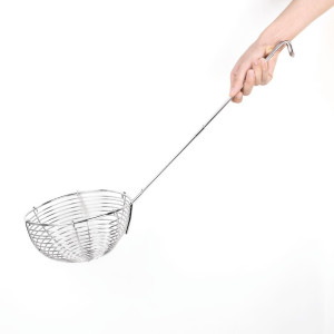 Deep spider with long handle - Vogue - Fourniresto