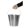 Stainless steel bucket 12L - Jantex - Fourniresto