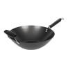 Wok met antiaanbaklaag en platte bodem - 35 cm - Kitchen Craft - Fourniresto