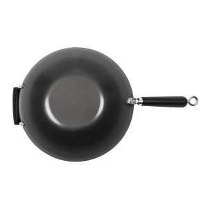 Wok met antiaanbaklaag en platte bodem - 35 cm - Kitchen Craft - Fourniresto