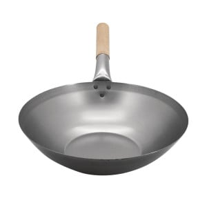 Wok en Acier Doux - 33 cm - Vogue - Fourniresto