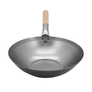 Wok van mild staal - 33 cm - Vogue - Fourniresto