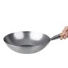 Wok en Acier Doux  - 35,6 cm - Vogue - Fourniresto