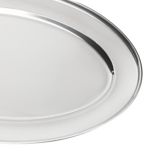 Plat de service ovale inox - 500mm - Olympia - Fourniresto