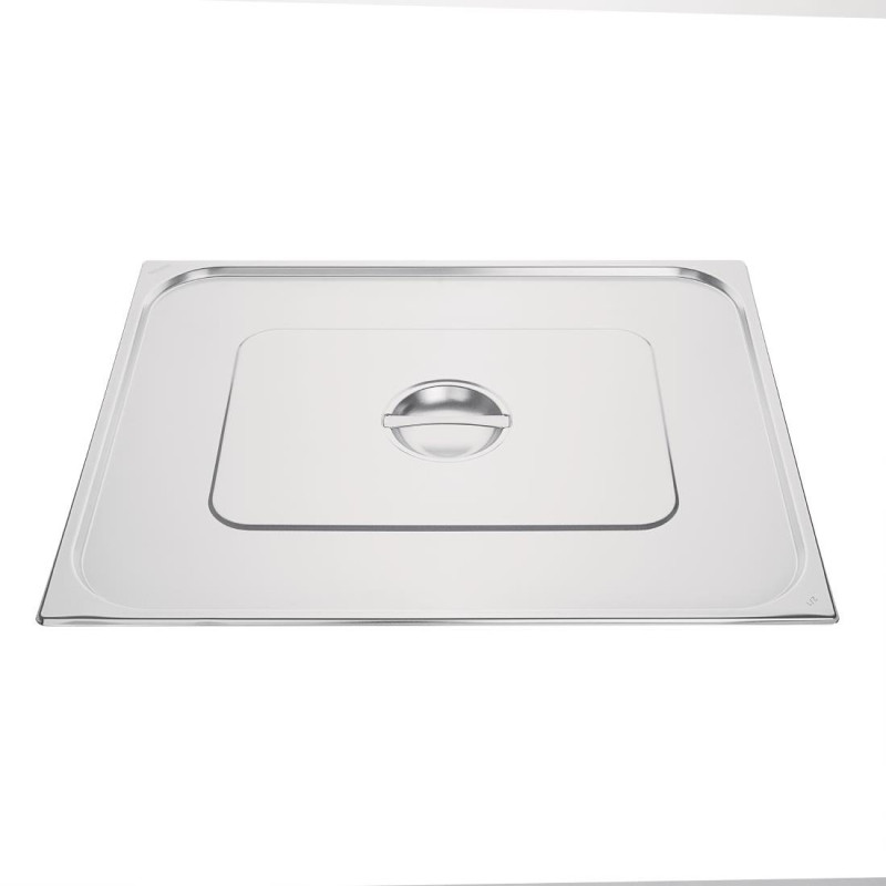 Couvercle en Inox Double - GN 2/1 Inox - Vogue - Fourniresto Couvercle en Inox Double - GN 2/1 Inox - Vogue - Fourniresto