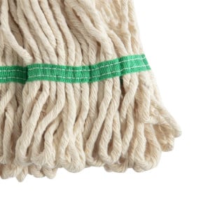 Broom mop head with green retaining band - Scot Young - Fourniresto