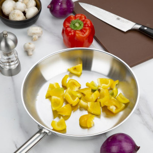 Inductiekookpan van roestvrij staal - Ø 280 mm - Vogue