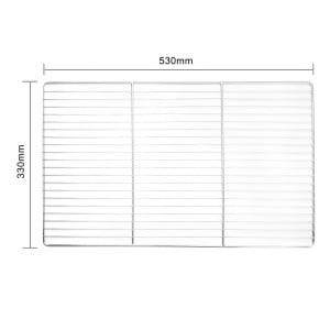 Backofenrost aus Edelstahl - L 530 x T 330mm - Vogue