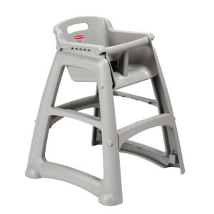 Stapelbarer Hochstuhl Platin - Rubbermaid - Fourniresto